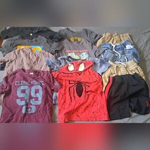 Boys 5T XS Clothing Lot Summer Shorts T Shirts Bundle